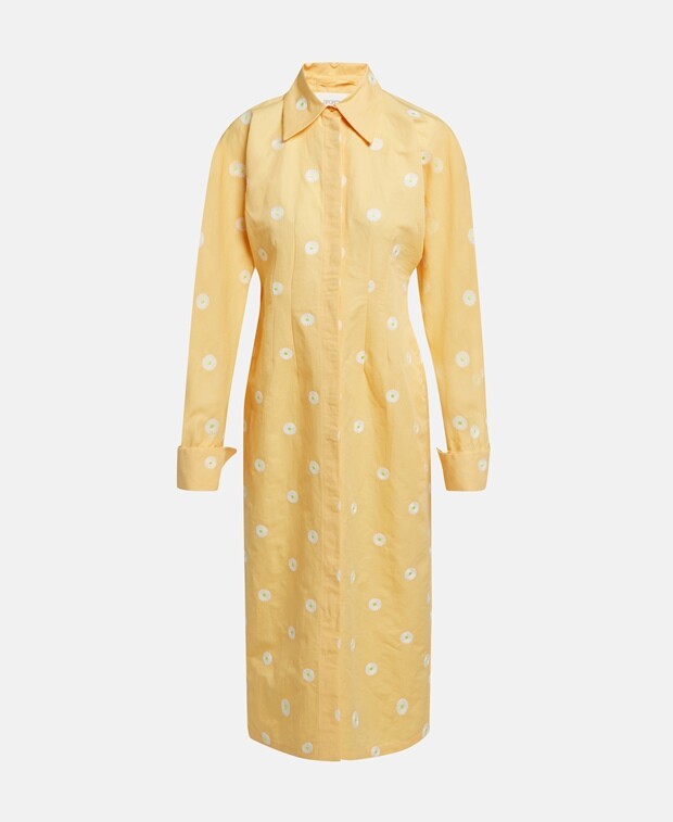 

Льняное платье Sportmax, светло-оранжевый