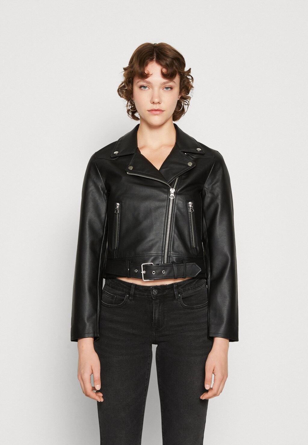 

Куртка из синтетической кожи JDY JDYVIRI BIKER, черный