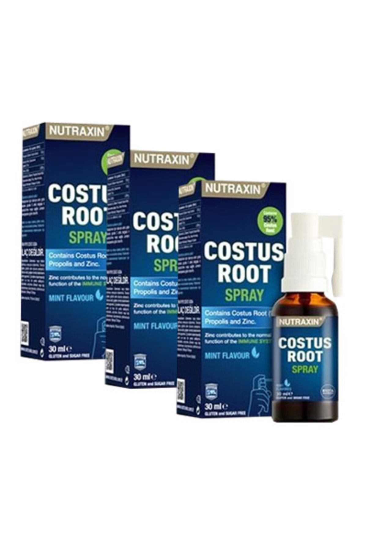 

Nutraxin Costus Root спрей с прополисом, 30 мл, 3 упаковки