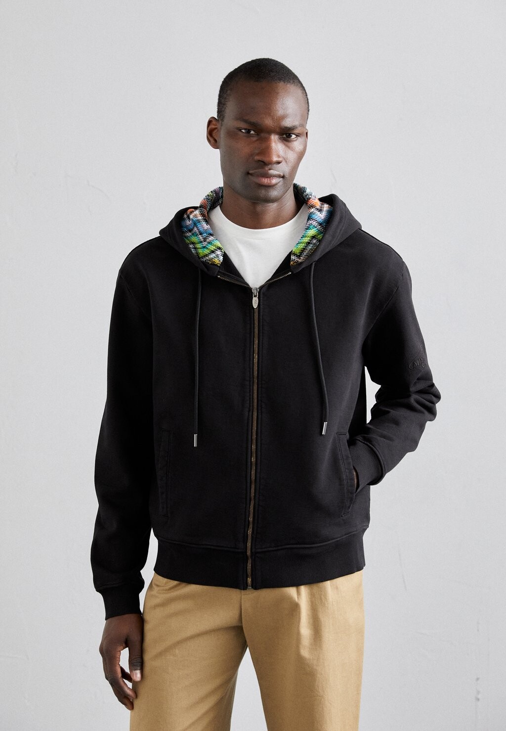 

Пуловер на молнии HOODED OPEN Missoni Sport, черный