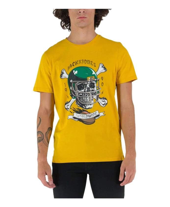 

Футболка Jorcaptain с круглым вырезом Jack & Jones, желтый