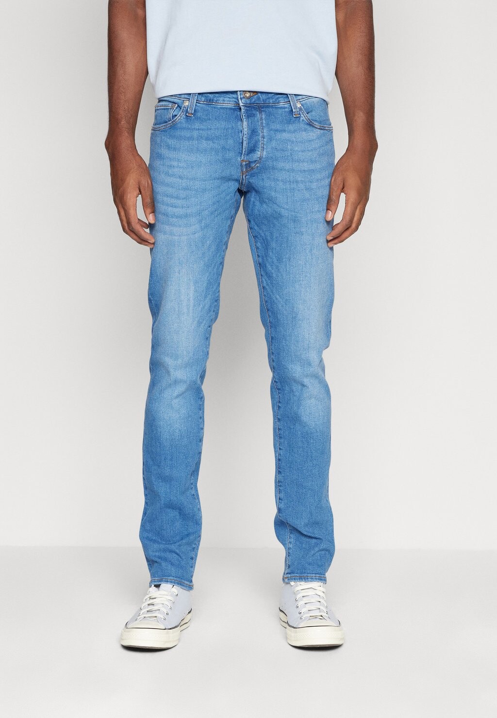 

Джинсы приталенного кроя JJIGLENN JJICON Jack & Jones, синий деним