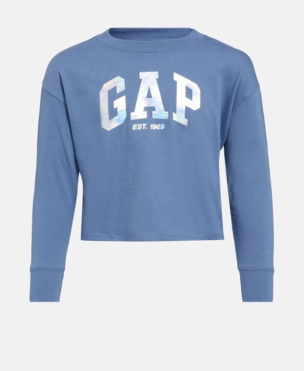 

Топ с длинными рукавами Gap, синий