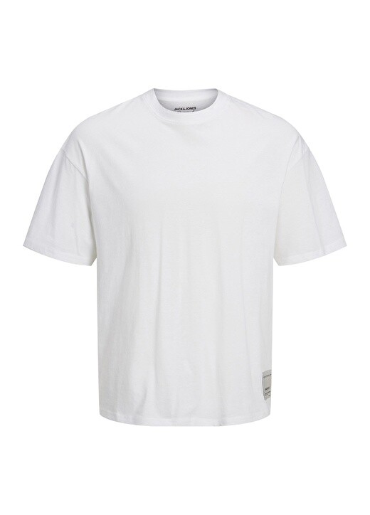 

Простая белая мужская футболка с круглым вырезом Jack & Jones, Белый
