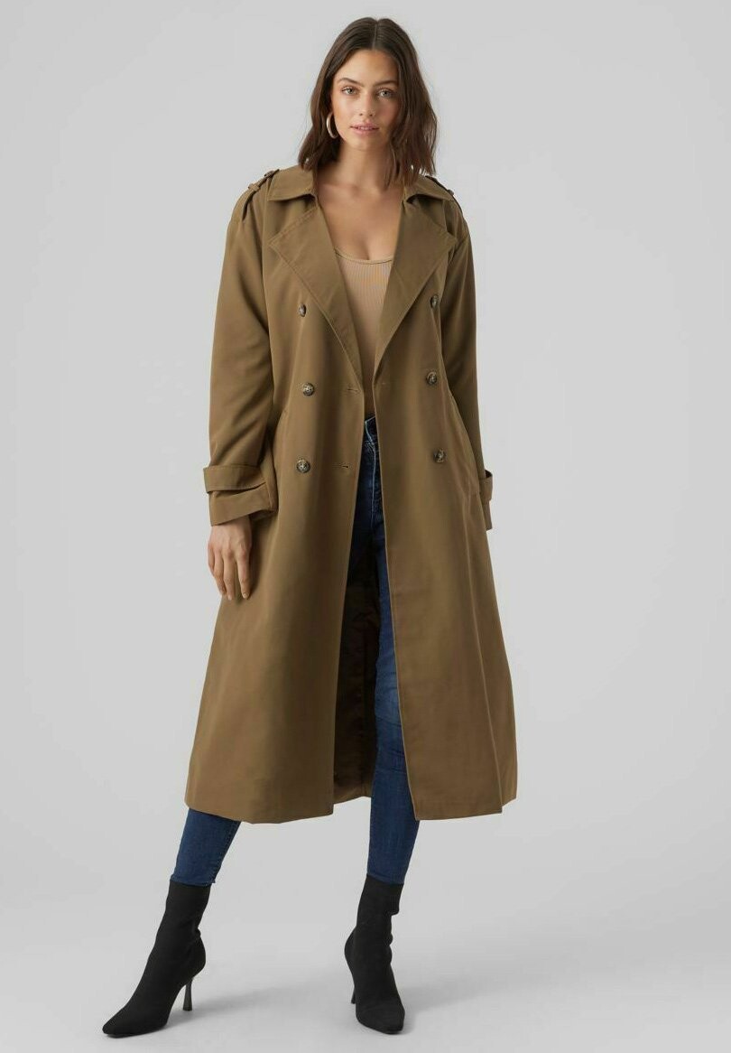 

Плащ Vero Moda, оливковый, Зеленый