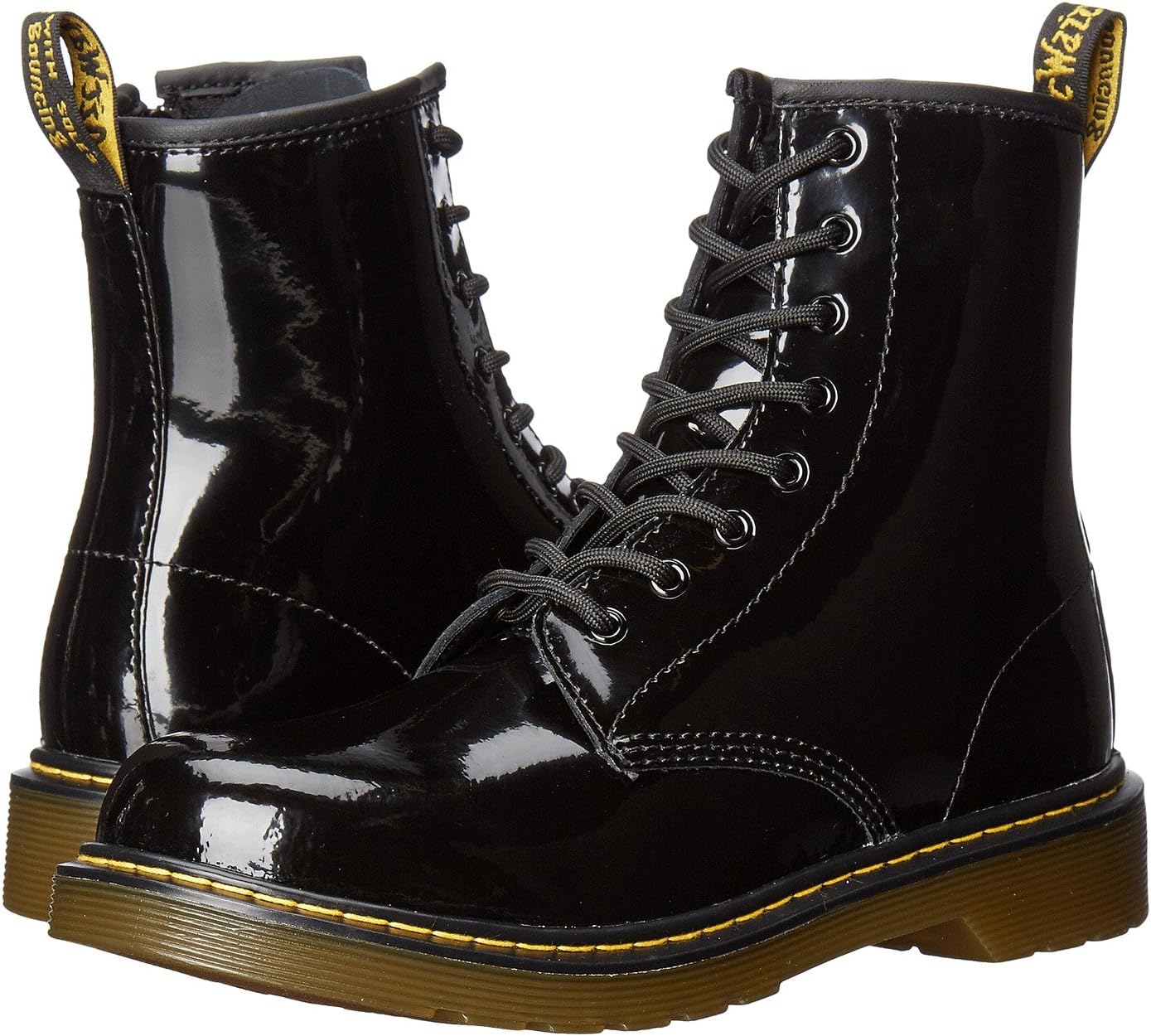 Ботинки на шнуровке 1460 Youth Delaney Lace Up Fashion Boot Dr. Martens, цвет Black Patent