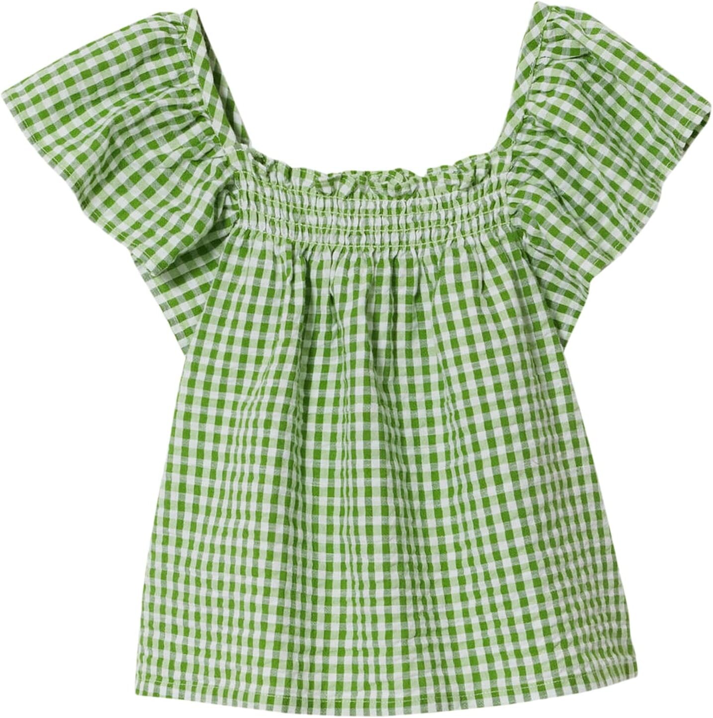 

Блуза MANGO Kids Leon Blouse, зеленый