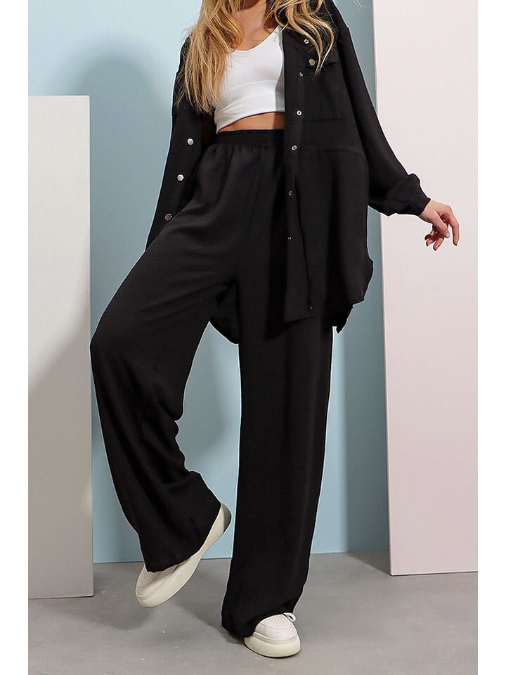

Тканевые брюки Trend Alacati 2tlg Outfit, черный