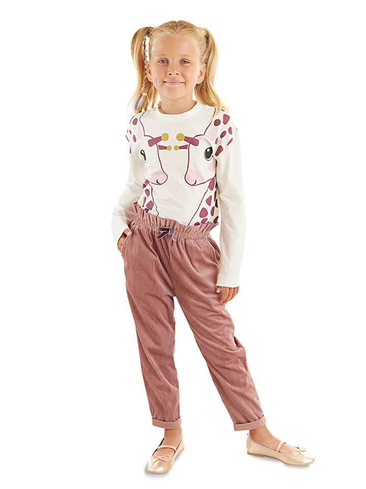 

Лонгслив Denokids 2tlg. Outfit Twin Giraffe, кремовый, Бежевый, Лонгслив Denokids 2tlg. Outfit Twin Giraffe, кремовый