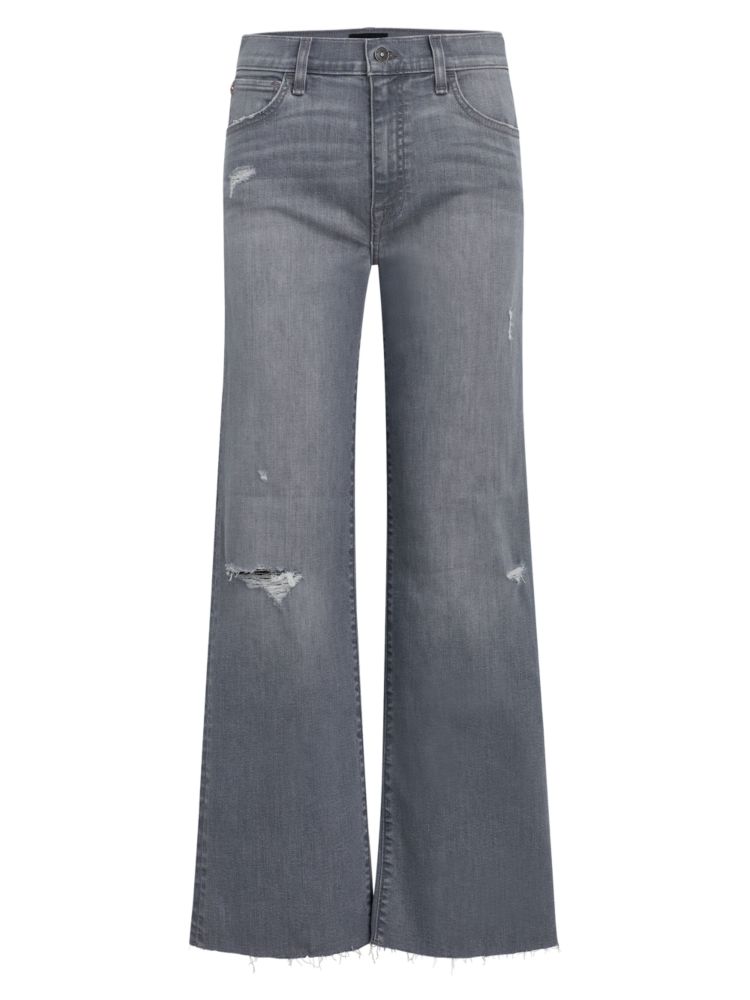 Широкие джинсы Rosalie с высокой посадкой Hudson, серый