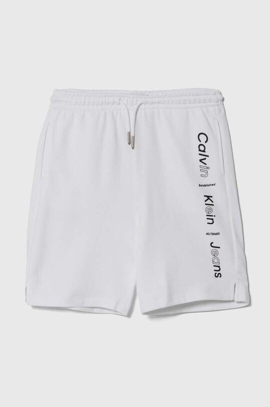 

Calvin Klein Jeans Детские хлопковые шорты, белый