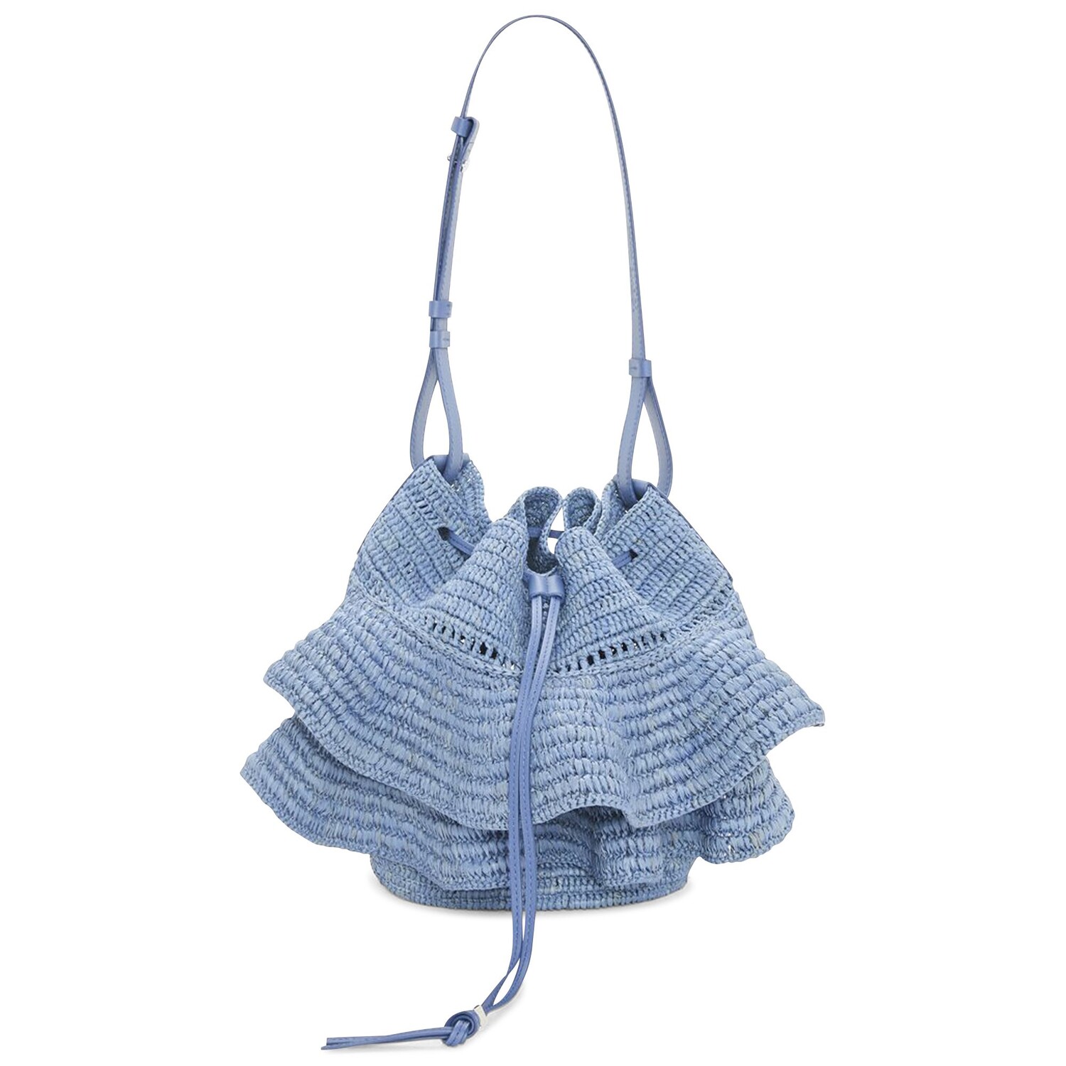 

Сумка Loewe Balloon Ruffles, Denim Blue
