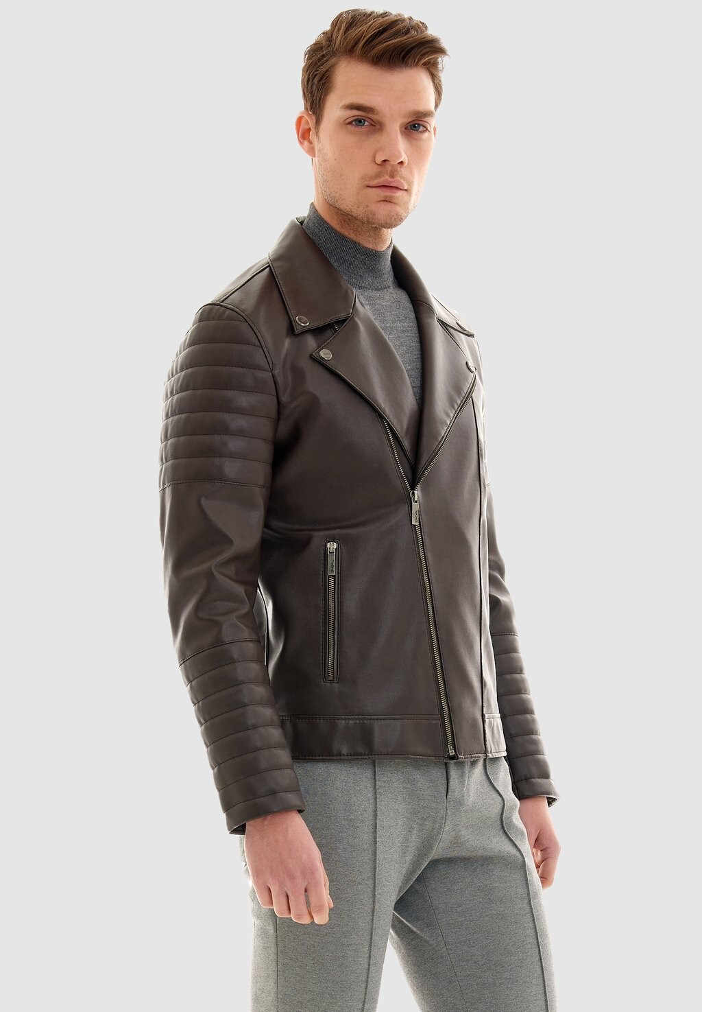 

Куртка из искусственной кожи Pierre Cardin, коричневый