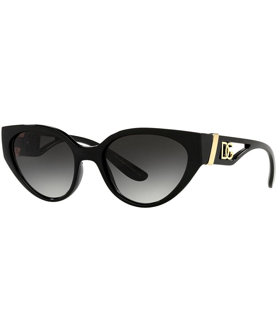 

Женские солнцезащитные очки Dolce & Gabbana Dg6146 54 мм «кошачий глаз», черный