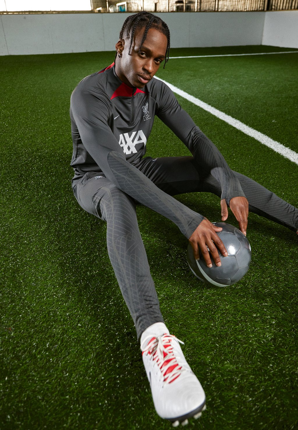 

Футболка с длинным рукавом Fc Liverpool Strike Drill Nike, цвет anthracite/anthracite/wolf grey