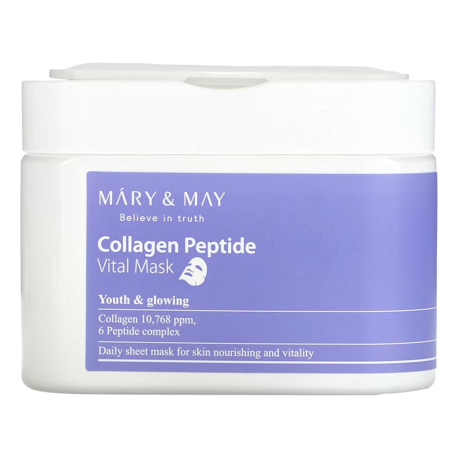 

Маска Mary & May Collagen Peptide Vital Beauty Mask, 30 листов