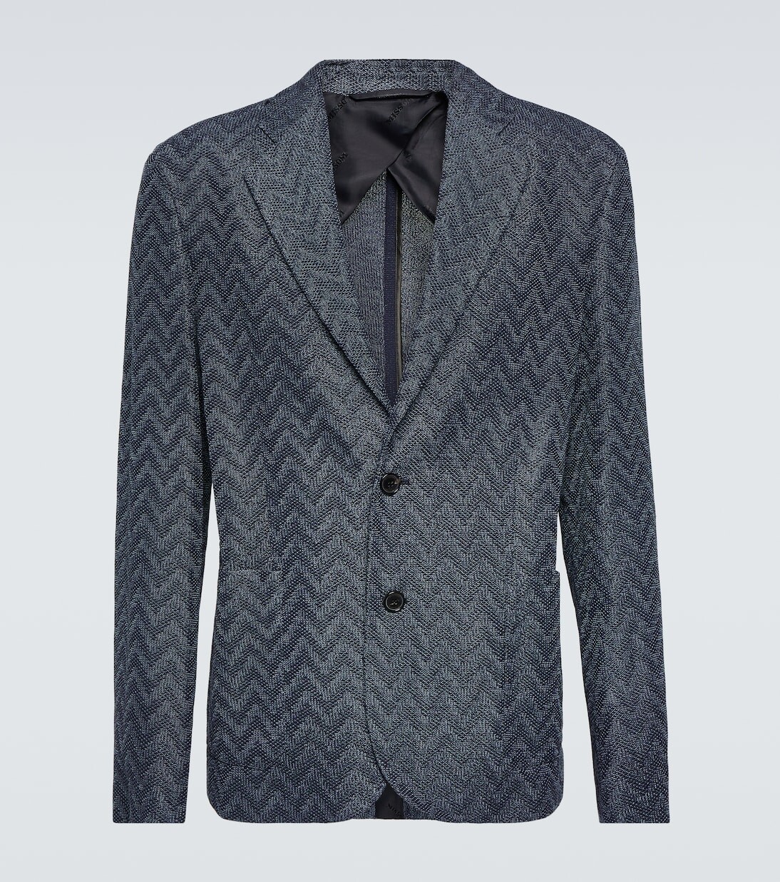 

Однобортный хлопковый пиджак Missoni, синий