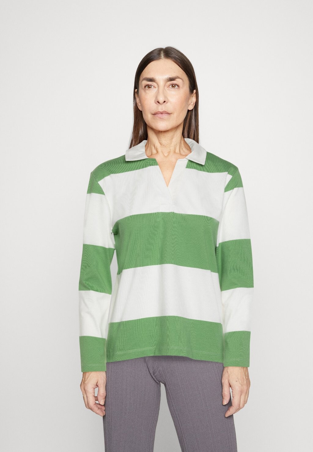 

Топ с длинными рукавами RUGBY Marks & Spencer, цвет green mix