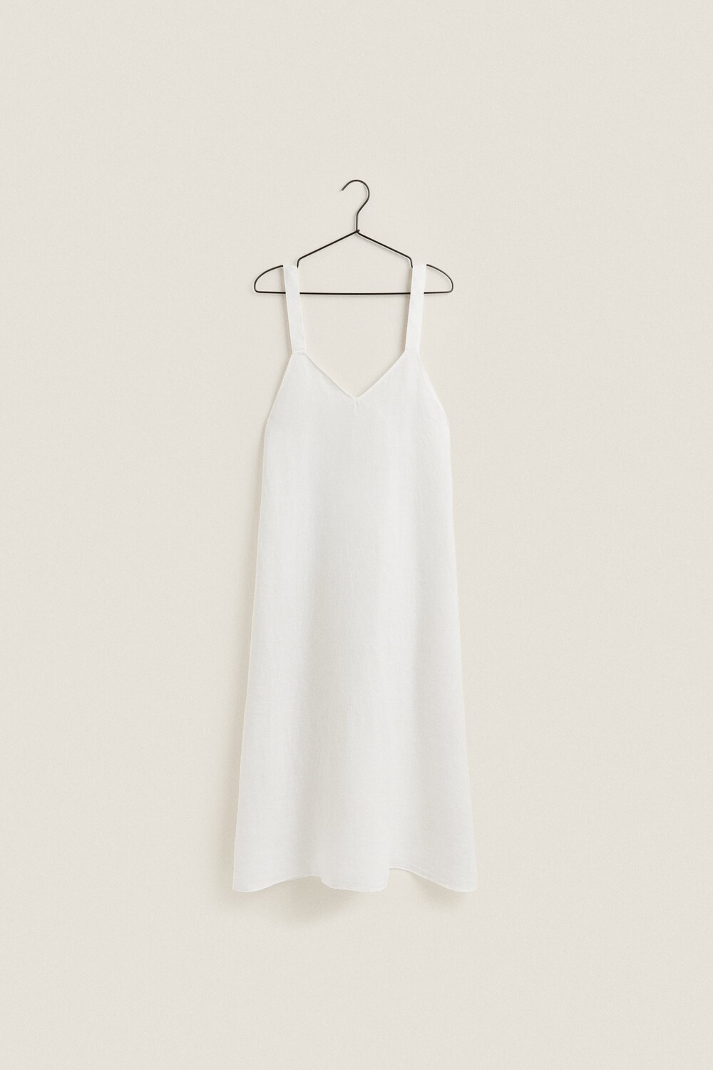 

Ночная рубашка из льна Zara, экрю