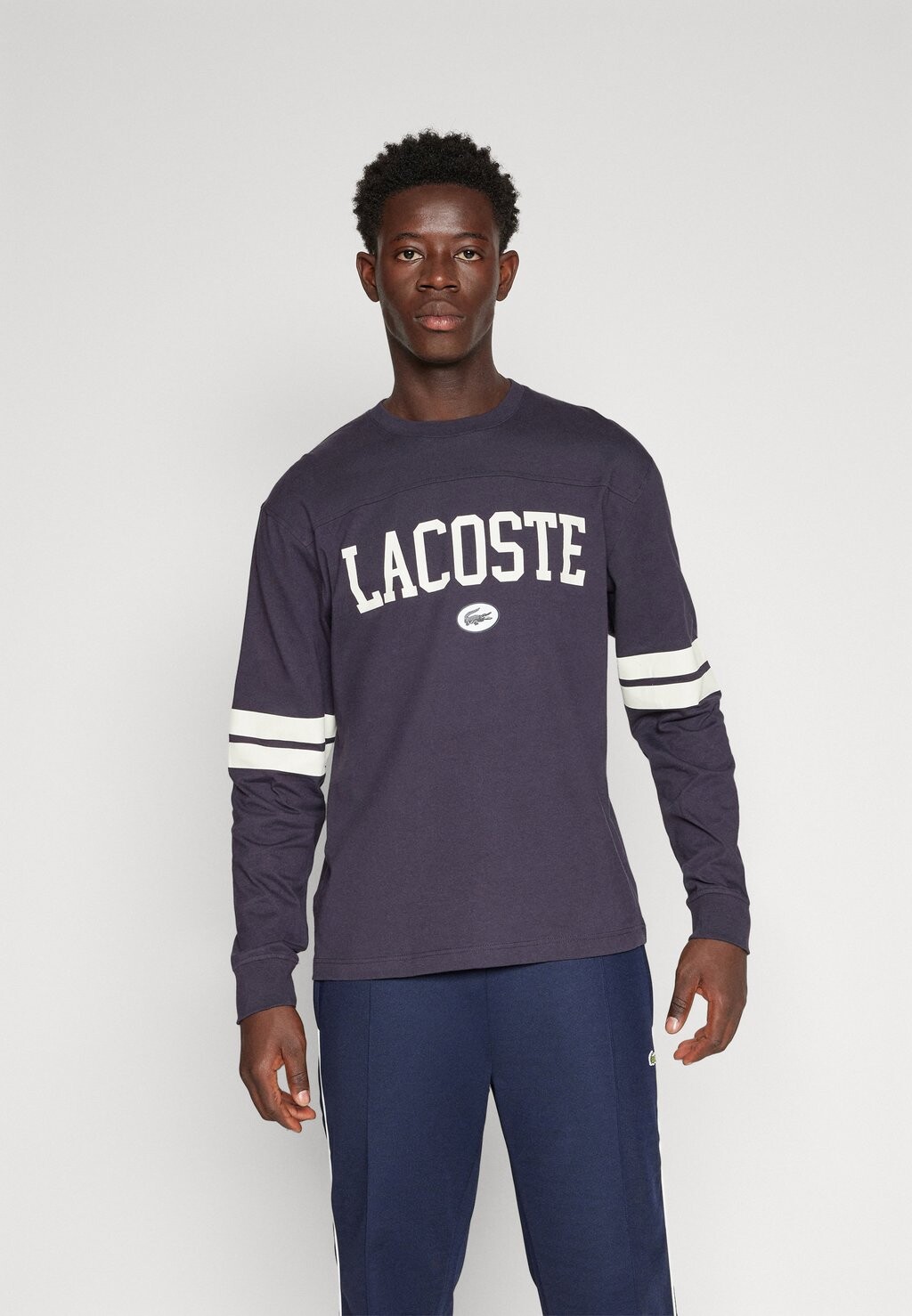 

Топ с длинными рукавами Lacoste, темно-синий