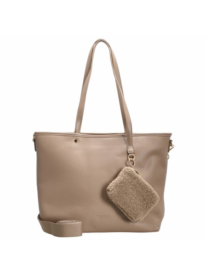 

Сумка-шоппер Seidenfelt Lemvig 37 cm, цвет iced coffee/gold