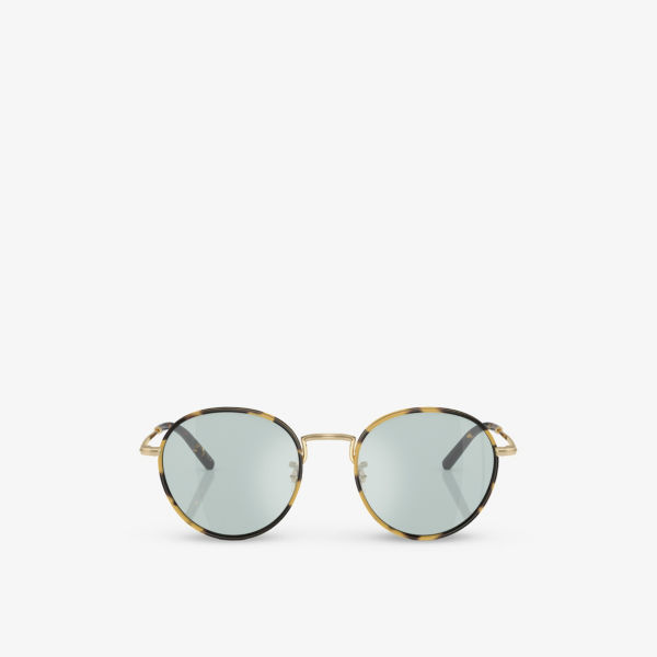 OV1333 Солнцезащитные очки Sidell в металлической оправе фантос Oliver Peoples, желтый
