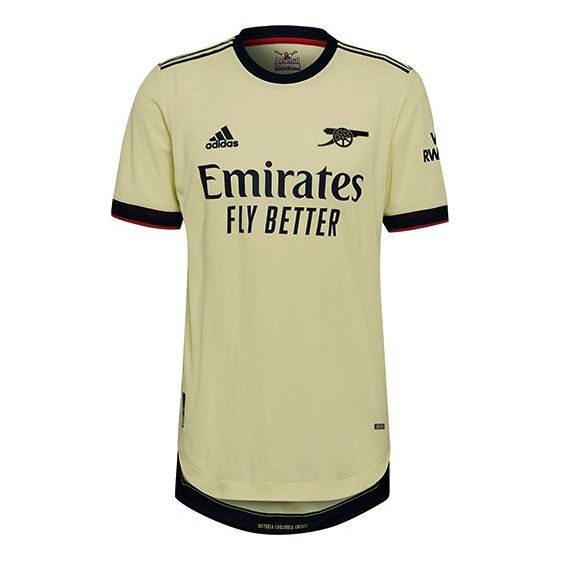 

Майка adidas 21-22Season Arsenal Guest Casual Sport Soccer Short Sleeve T-Shirt Men's Yellow, желтый