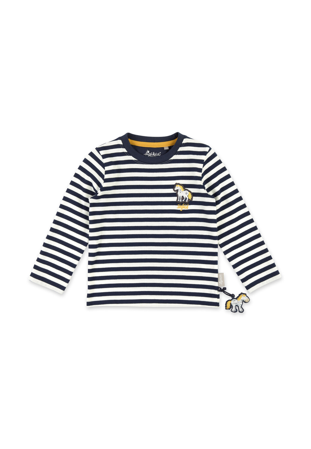 

Лонгслив Sigikid Langarm Shirt, цвет blau/weiß gestreift