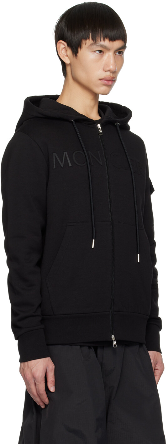 

Moncler Черная толстовка на молнии, Черный, Moncler Черная толстовка на молнии