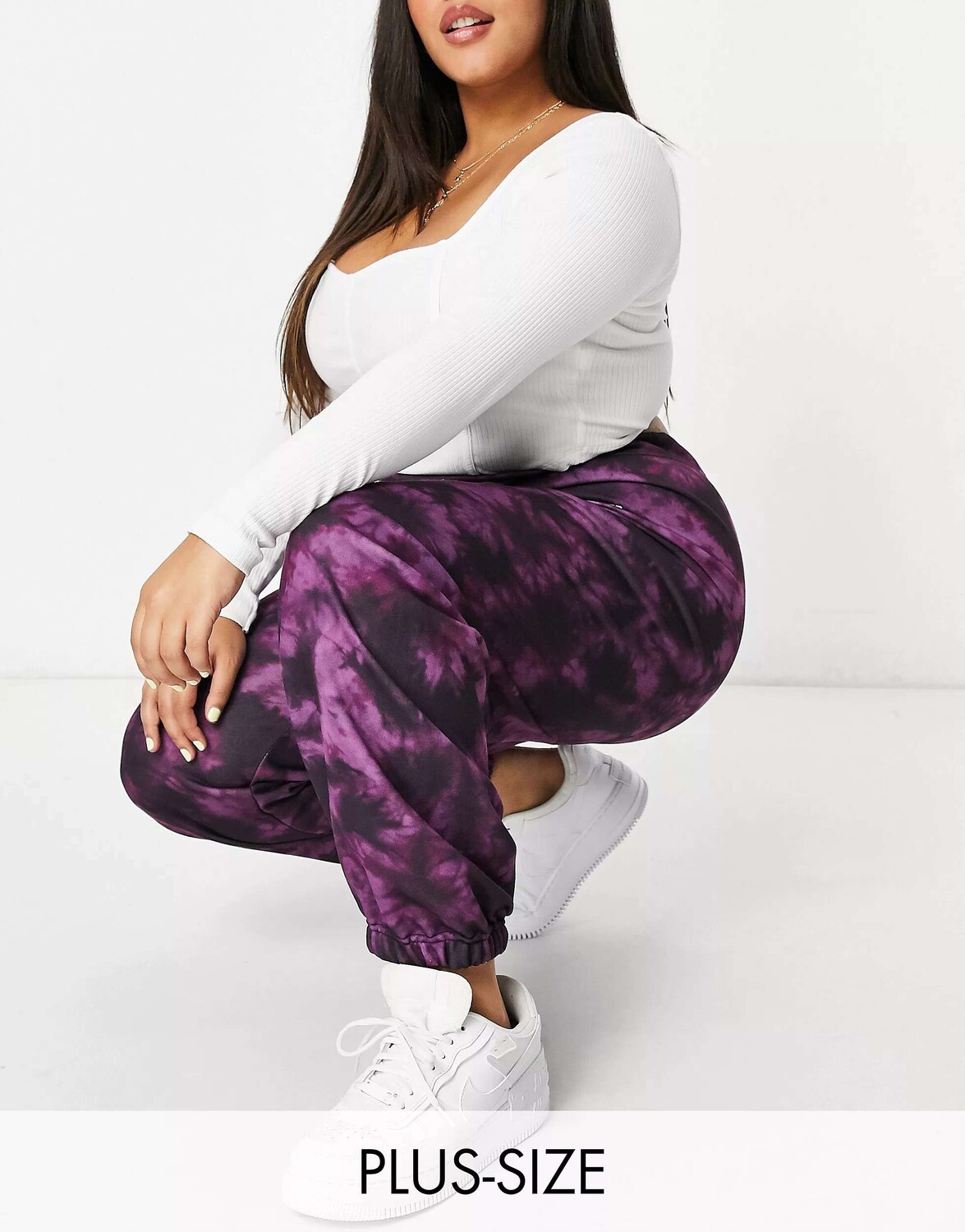 

New Girl Order Спортивные джоггеры Curve с завышенной талией и галстуком-краской New Girl Order