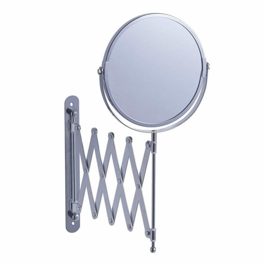 Зеркало косметическое с 3-х кратным увеличением, телескопический кронштейн, ZELLER , серебро