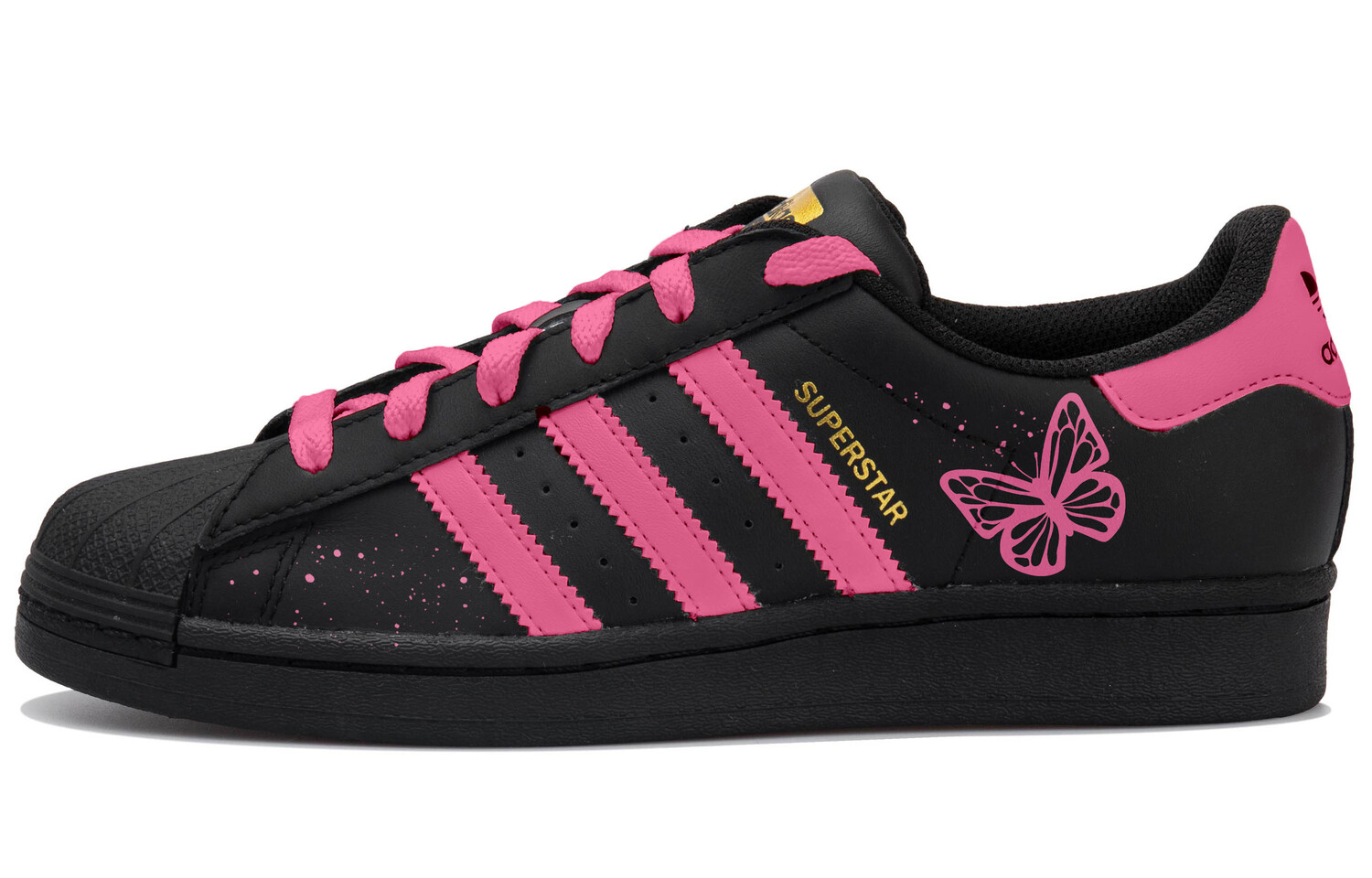 

Кроссовки adidas originals Superstar Skateboarding Shoes Unisex Low-top Black/pink, черный/розовый