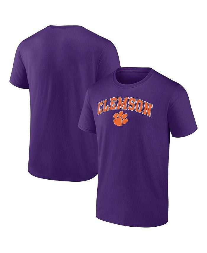 

Мужская фиолетовая футболка с логотипом Clemson Tigers Campus Fanatics, фиолетовый