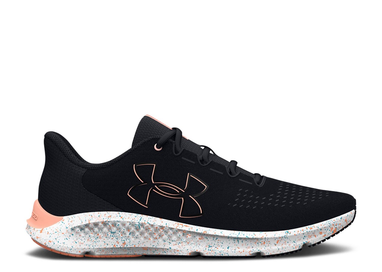 

Кроссовки Under Armour Wmns Charged Pursuit 5 'Big Logo - Black Bubble Peach', черный