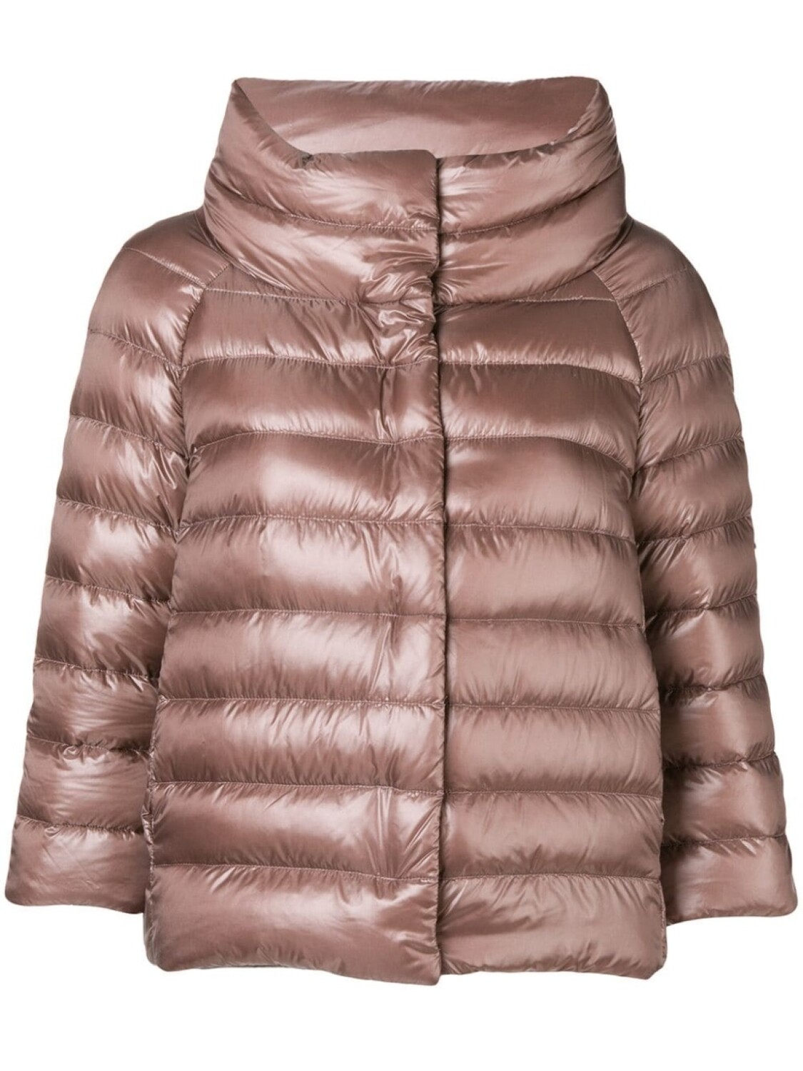 

Herno three-quarter sleeved jacket, коричневый