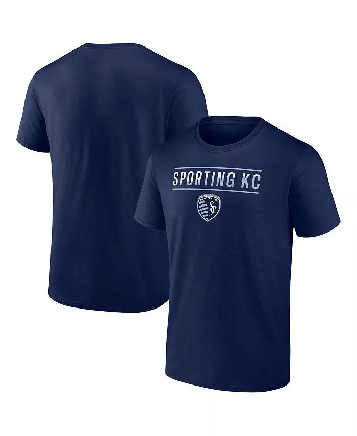 

Мужская темно-синяя футболка Sporting Kansas City Iconic Fanatics, синий