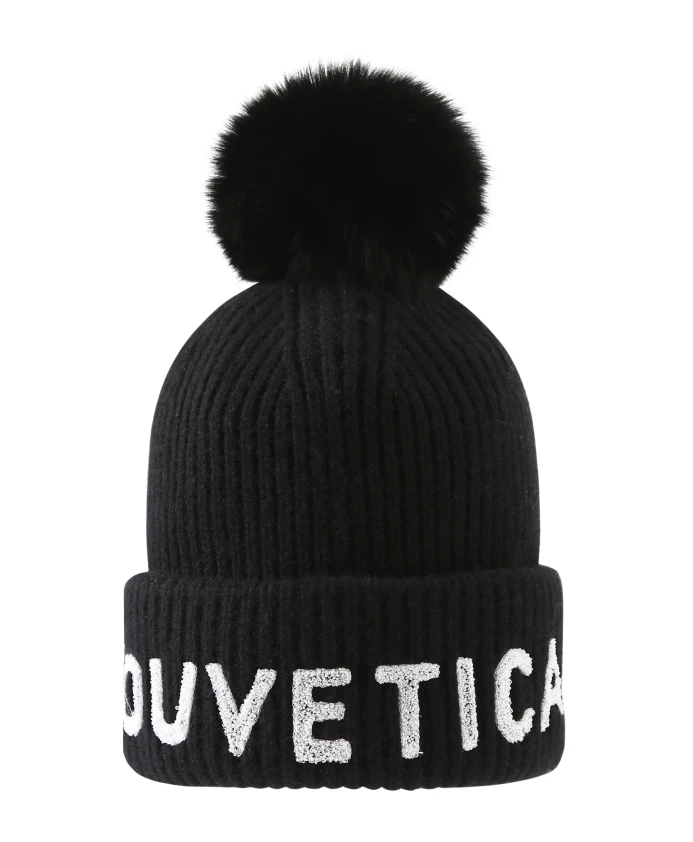 

Черные шапки унисекс с логотипом и кепки Duvetica, черный