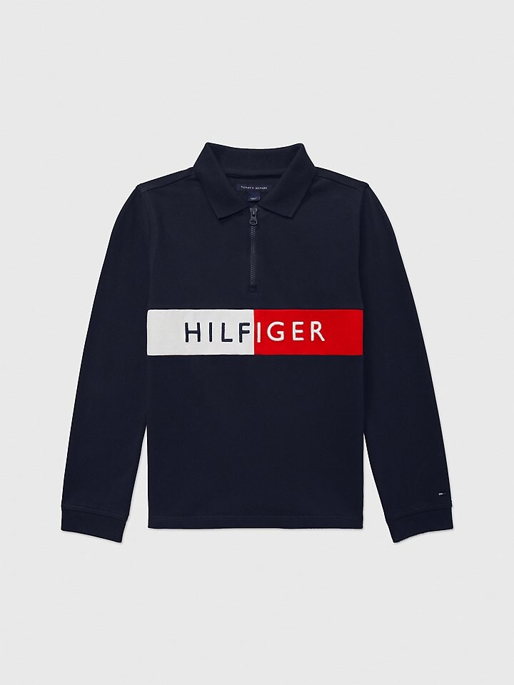 

Поло с длинными рукавами Hilfiger Tommy Adaptive