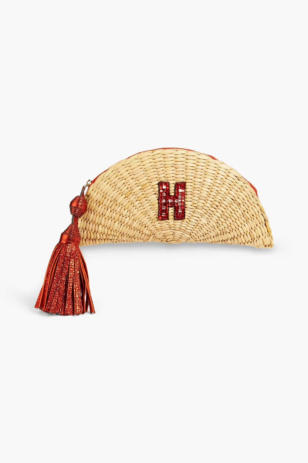 

Украшенная сумка из рафии Anya Hindmarch, бежевый