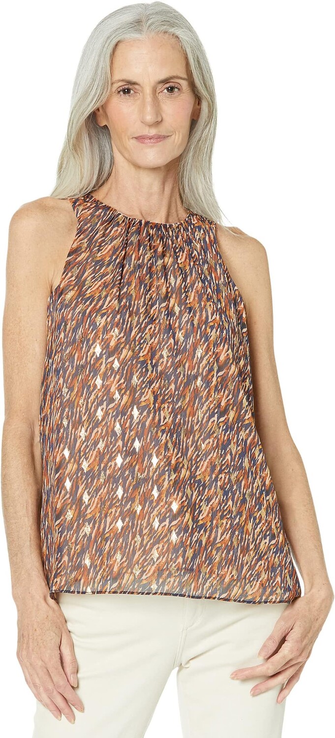 

Блуза Vince Camuto Sleeveless Shell Blouse with Rouched Neck, цвет Classic Navy
