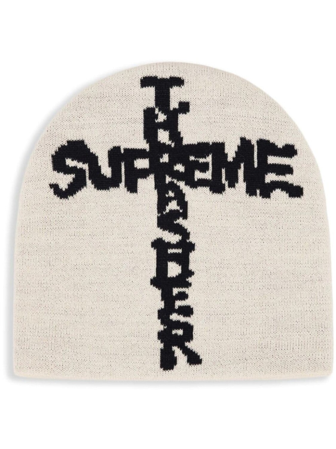 

Supreme шапка бини Grey с логотипом из коллаборации с Thrasher, серый