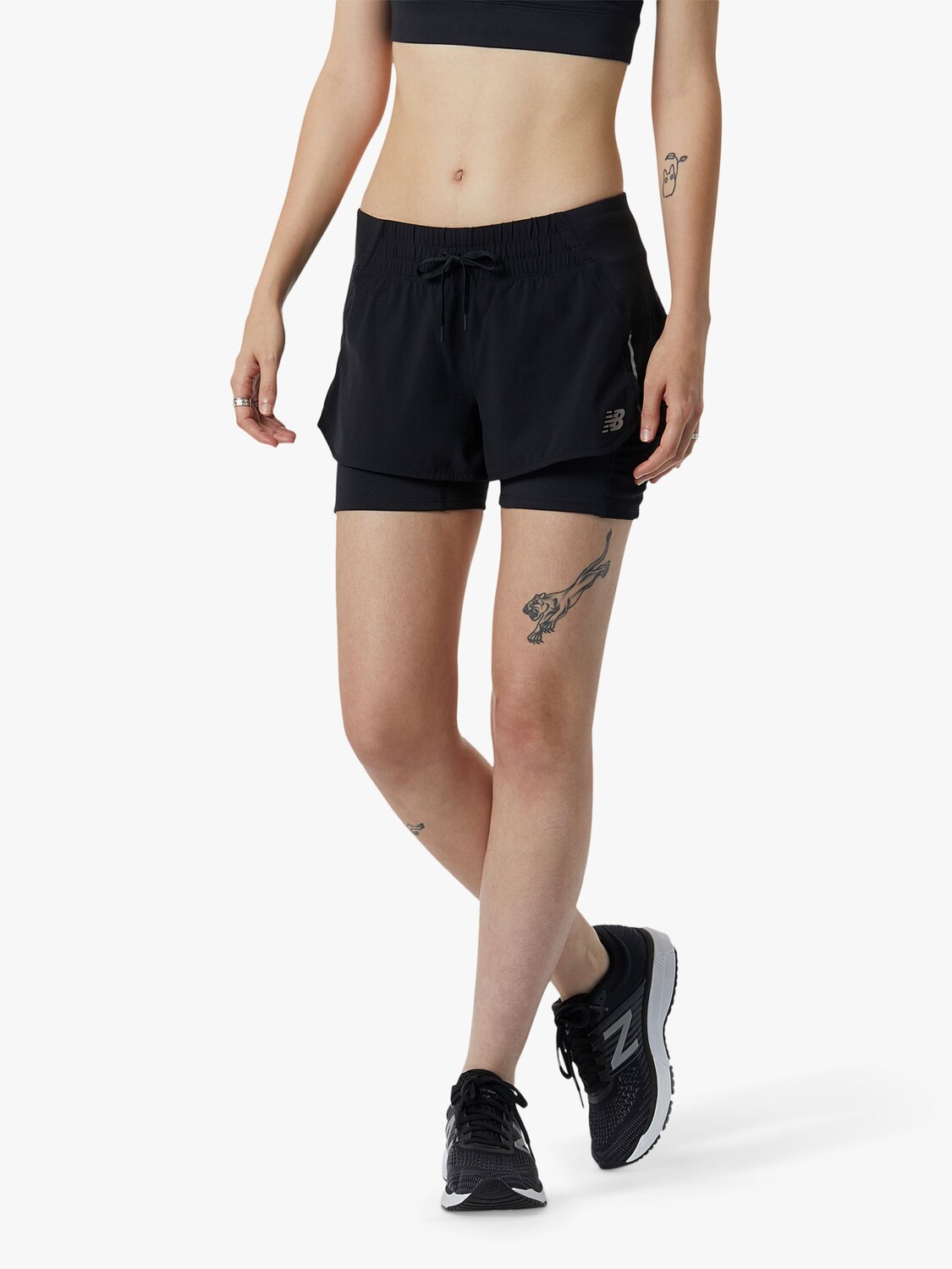 

Шорты для бега New Balance Impact, черные