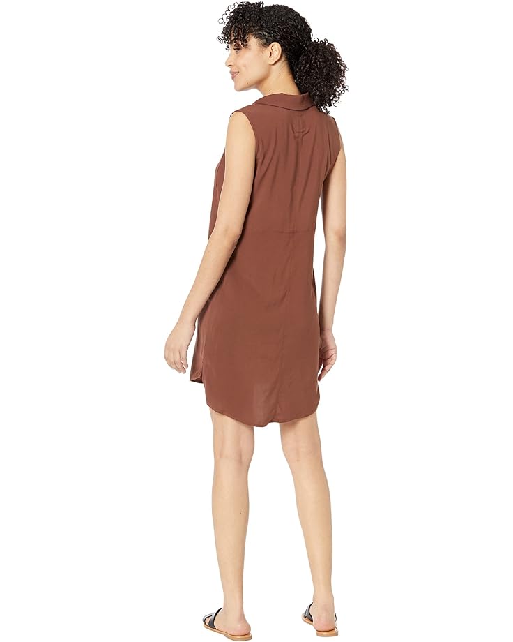 Платье Chaser Heirloom Woven Sleeveless Button-Down Shirttail Dress, цвет Cappuccino