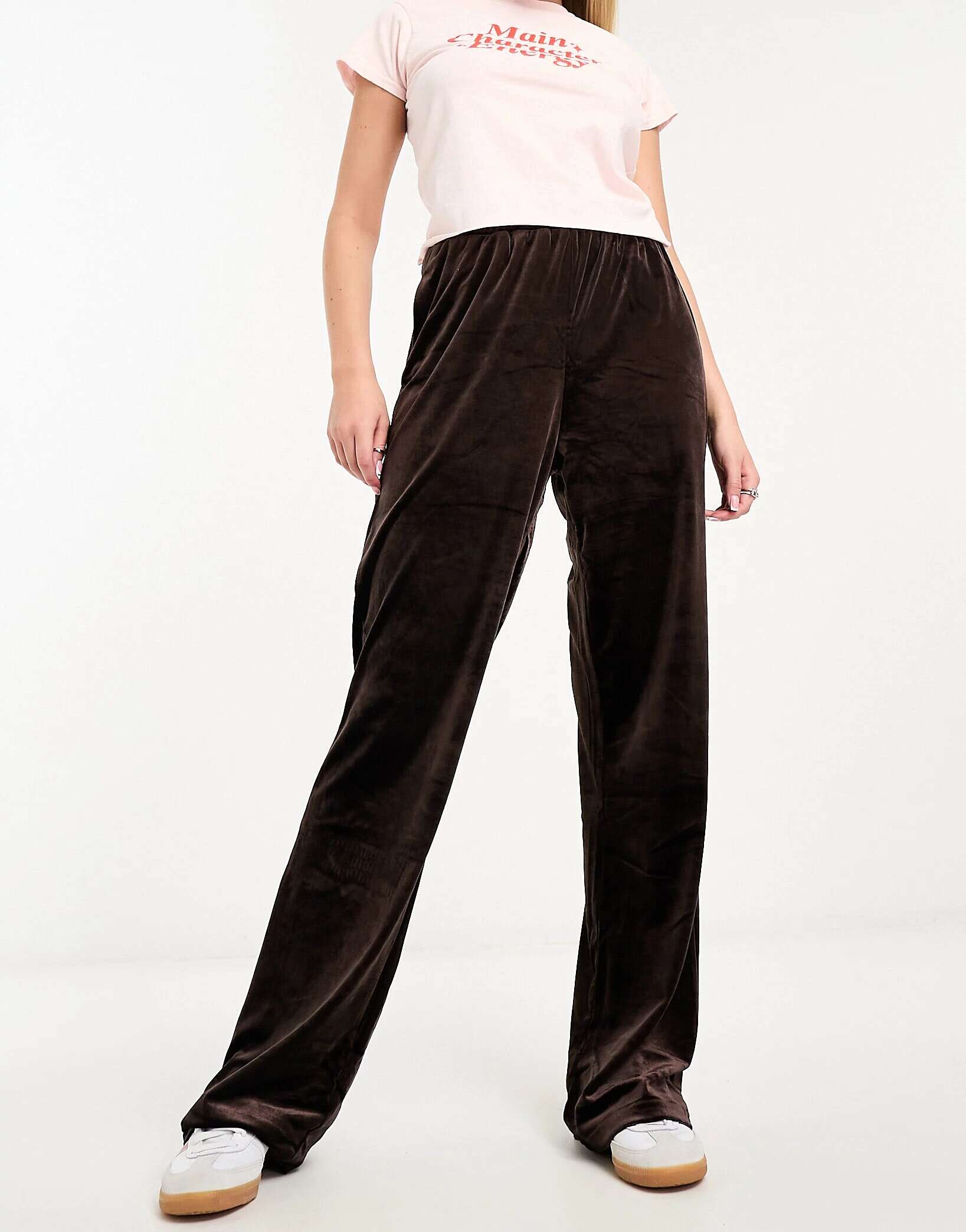 Темно-коричневые прямые брюки Urban Revivo
