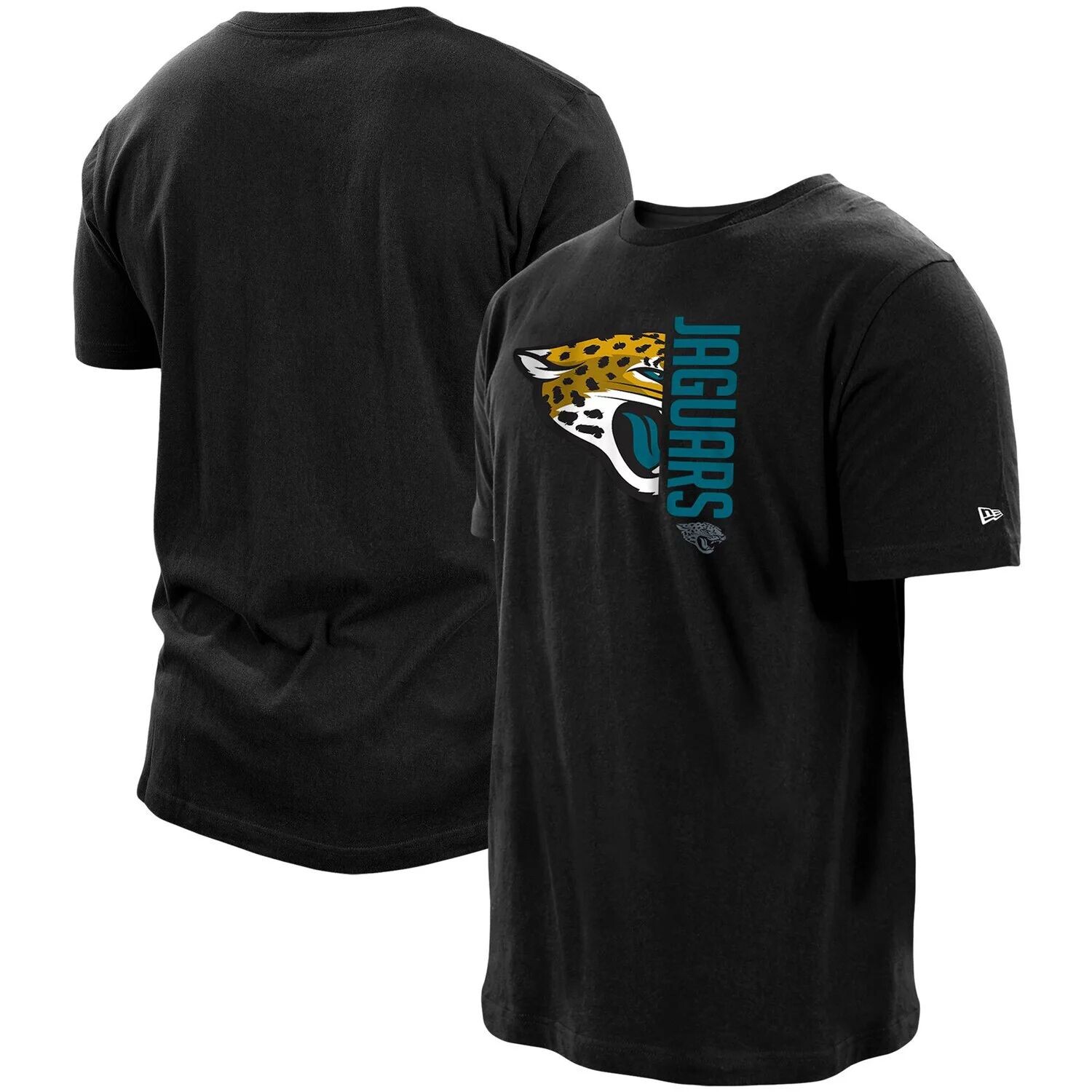 

Мужская черная футболка с логотипом Jacksonville Jaguars 2-Hit New Era