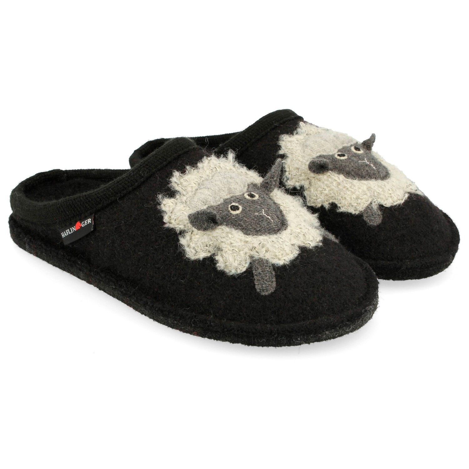 

Домашние тапочки Haflinger Flair Lamby, черный