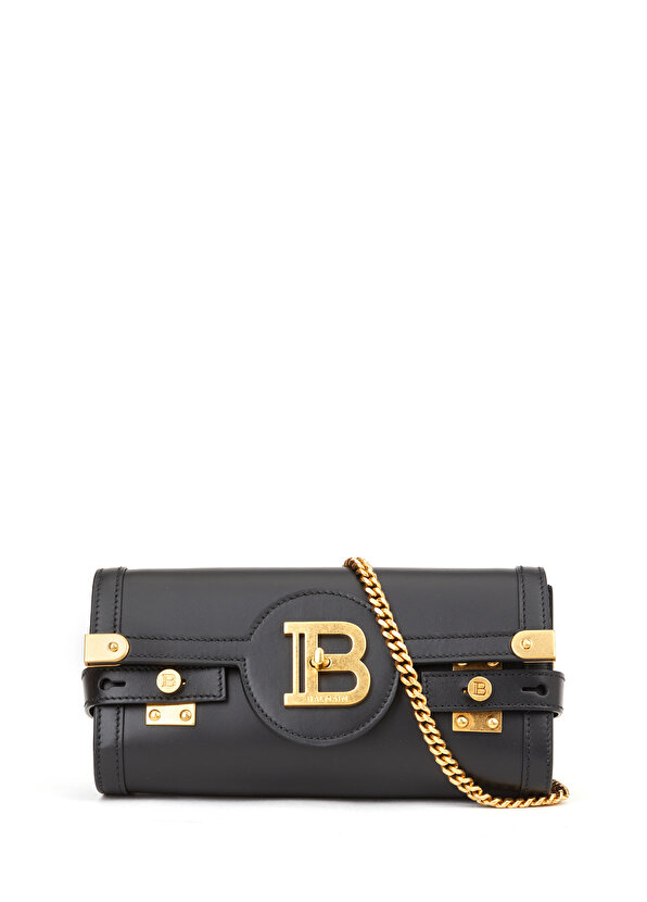 B-buzz 23 черная женская кожаная сумка через плечо Balmain черная и кремовая сумка b buzz 23 balmain