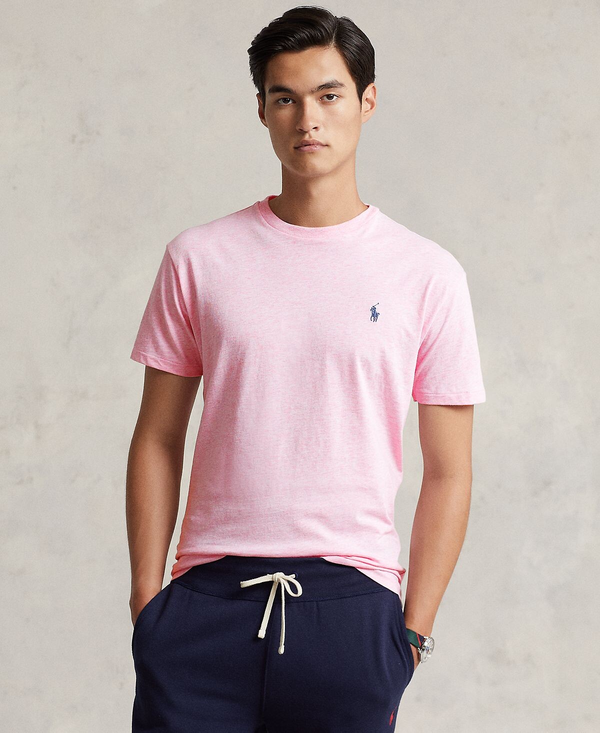 

Мужская трикотажная футболка классического кроя с круглым вырезом Polo Ralph Lauren