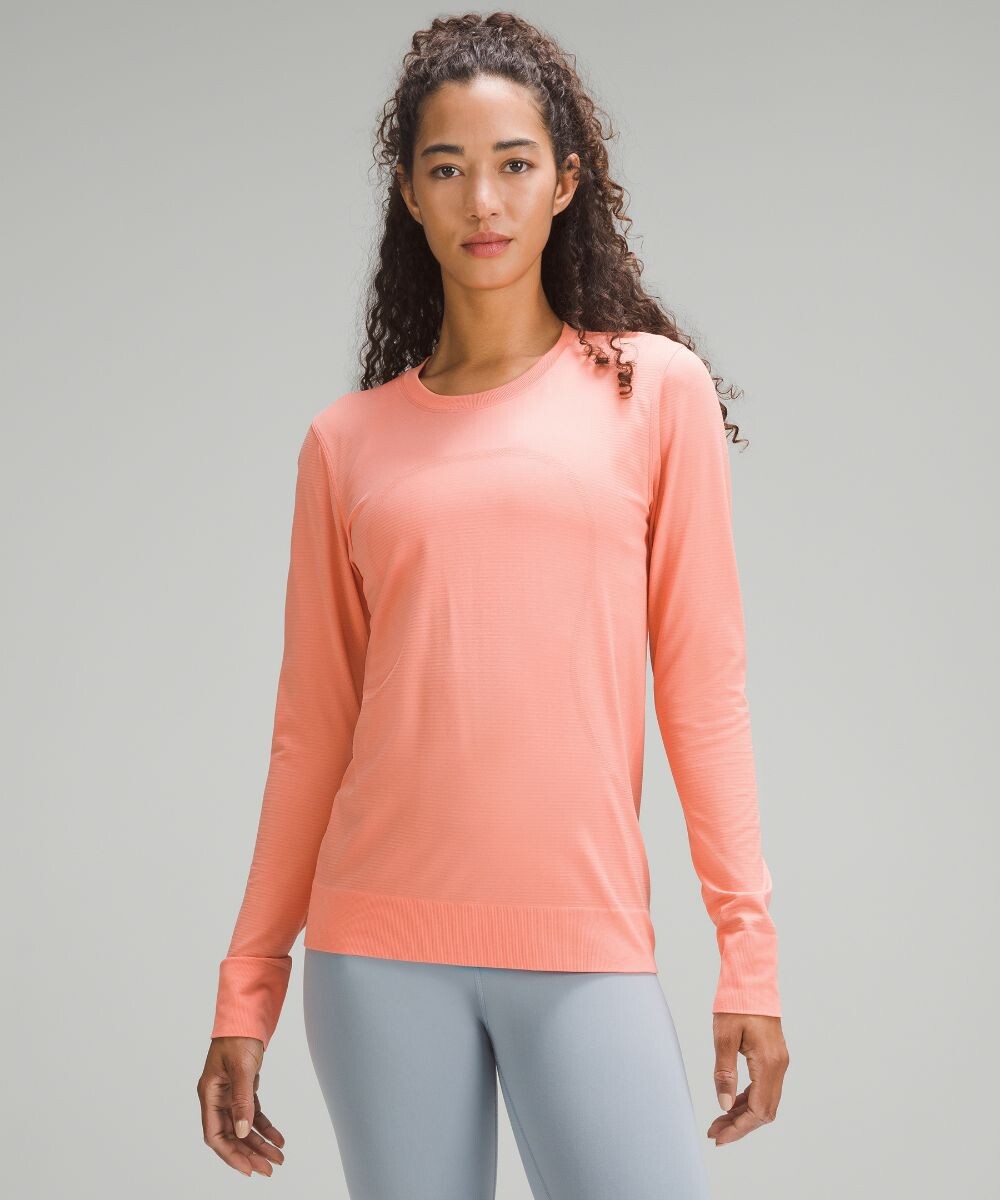 

Свободная рубашка с длинным рукавом 2.0 Lululemon, коралловый