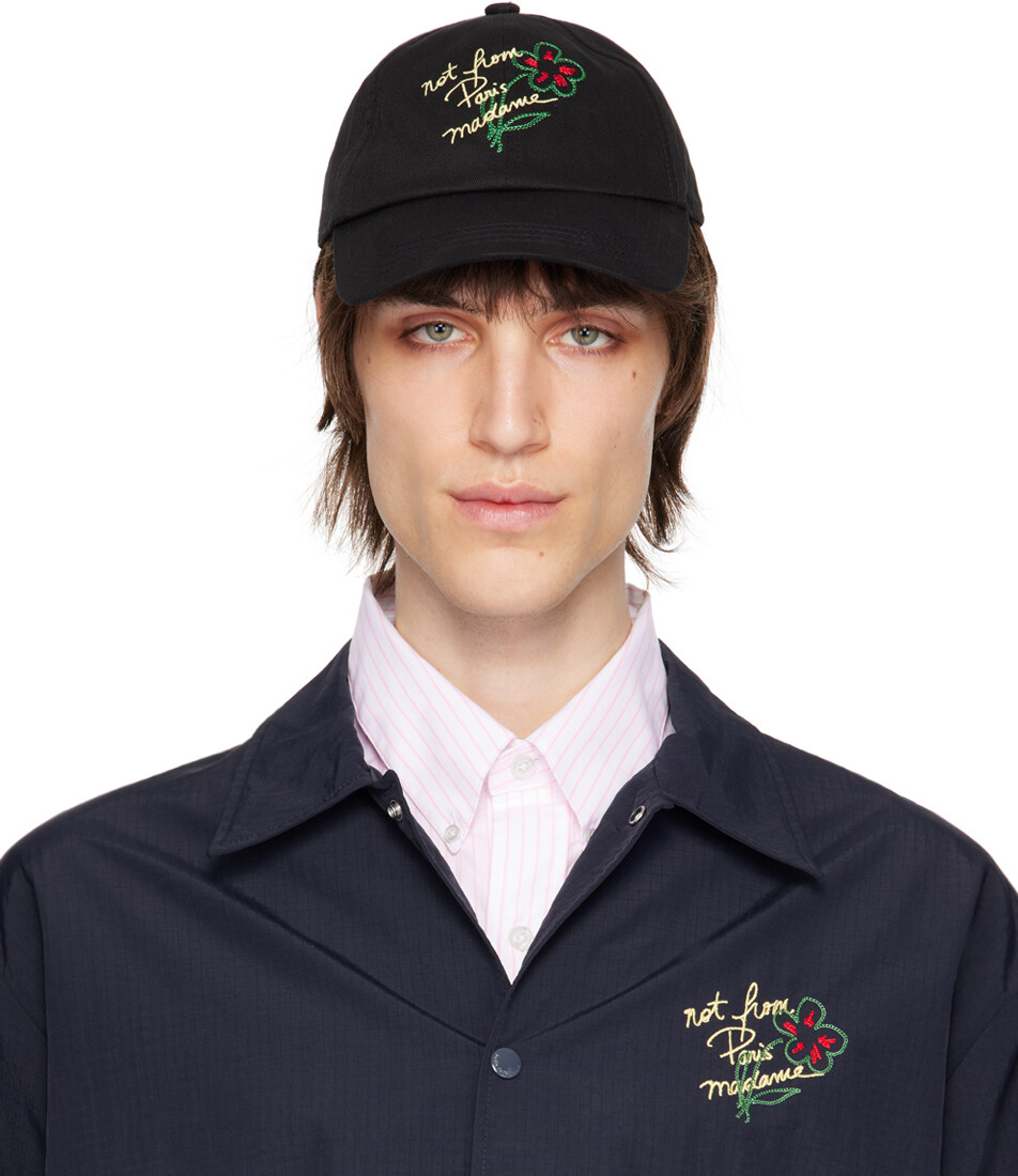 

Черная кепка La Casquette Slogan Esquisse Drole De Monsieur